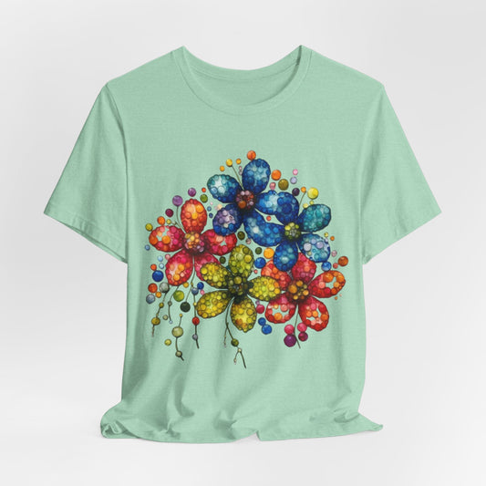 Flower Fashion - Intricate Floral Shirt Cottage core shirt floral shirt floral gift wildflowers shirt