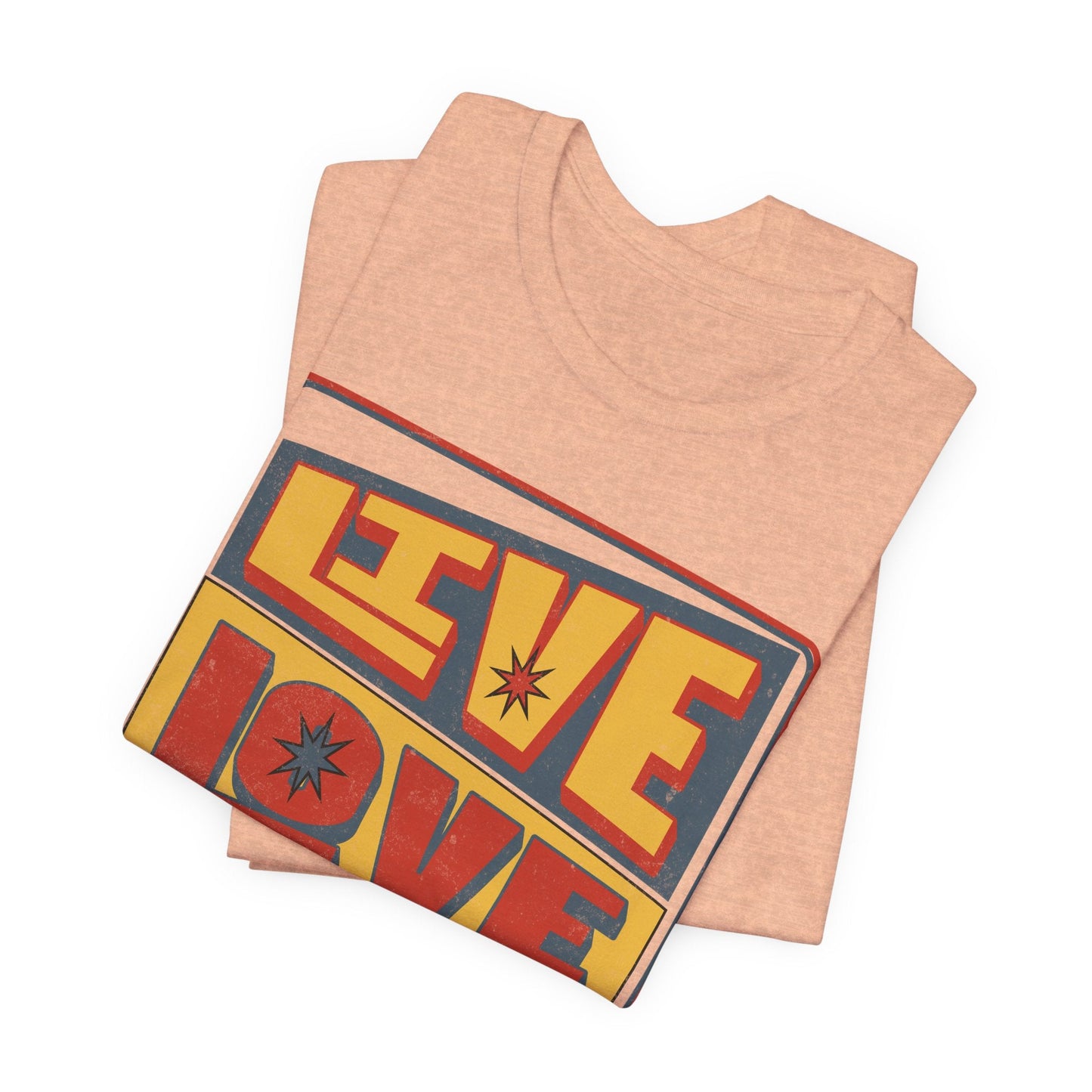 70s Vintage style Gift. Live, Love, Disco - Groove in Style, Boho iconic shirt