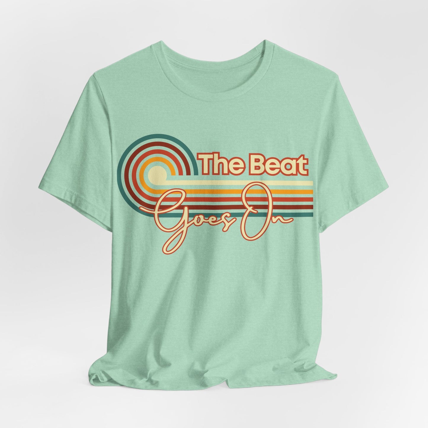 Dance through the ages with our "The Beat Goes On" disco shirt. Vintage Style Gift.