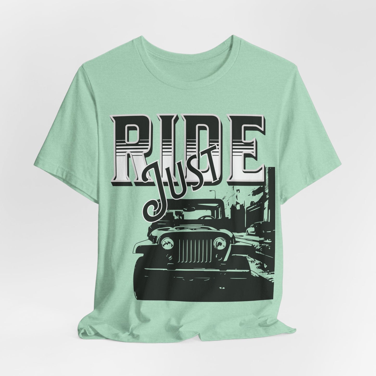 Adventure Jeep T-Shirt - Hit the Trails with 'Just Ride'