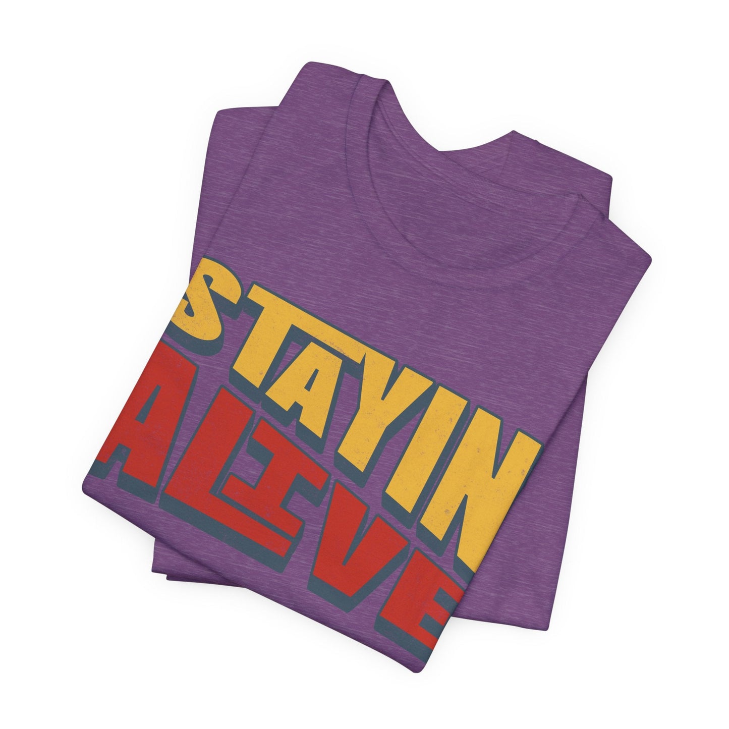 "Stayin' Alive" Retro feel Tee - Packed with 70s vibes