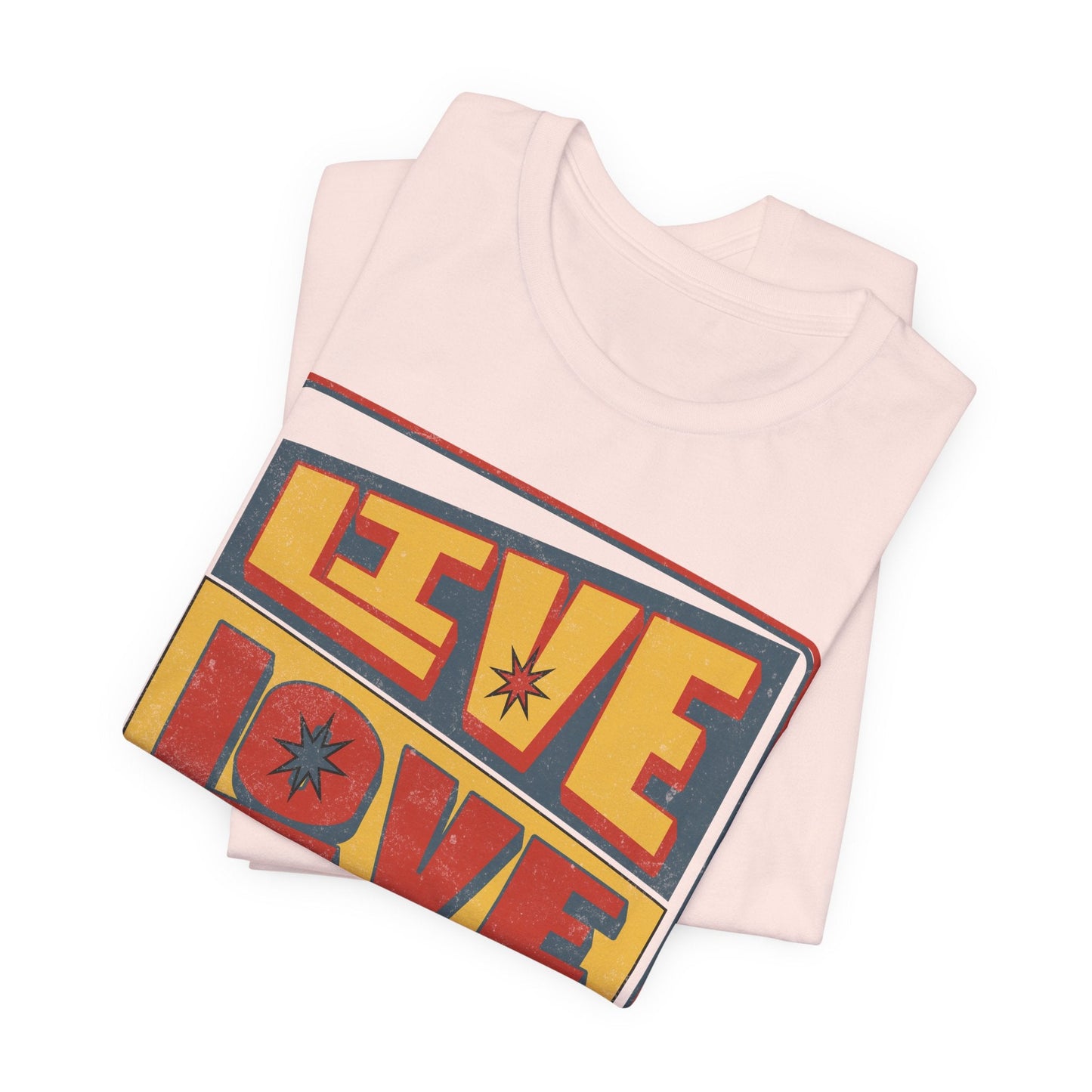 70s Vintage style Gift. Live, Love, Disco - Groove in Style, Boho iconic shirt