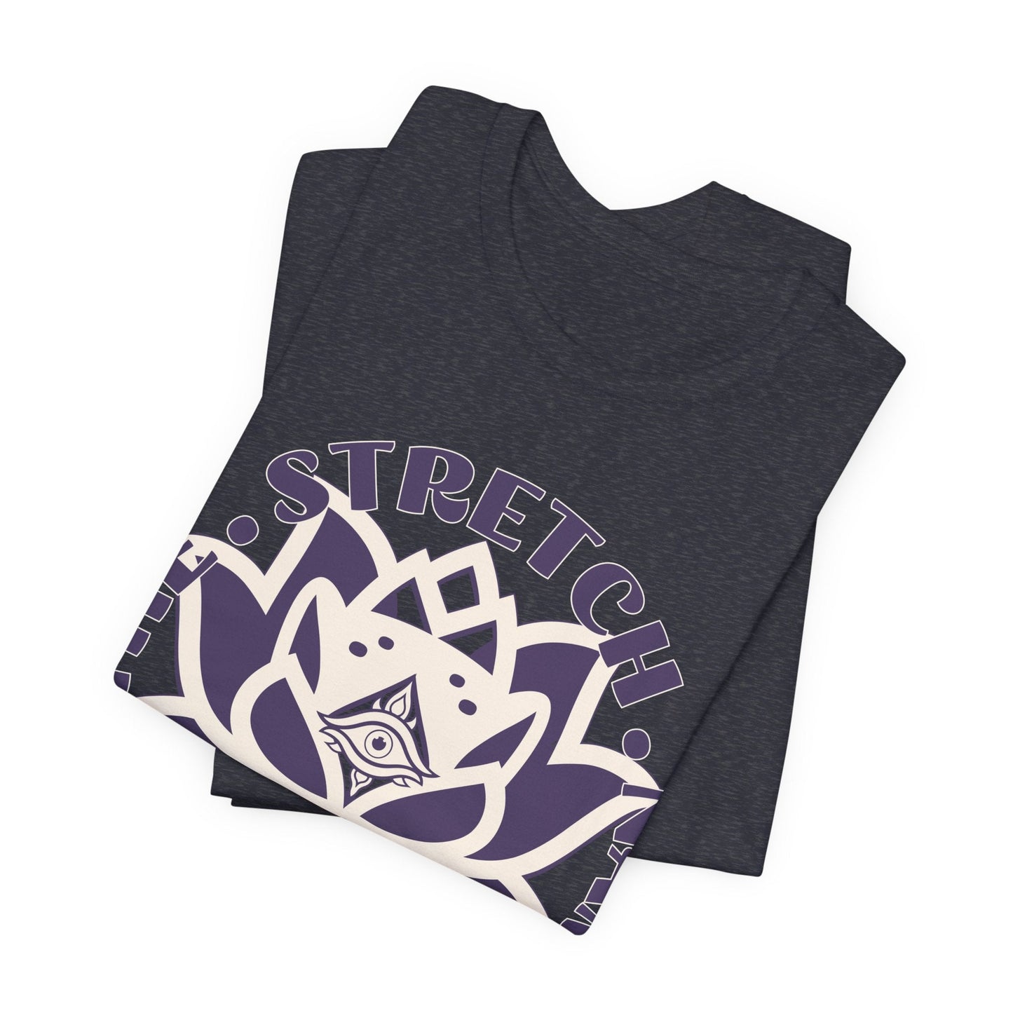 Namaste Tee - Breathe Stretch Namaste - Radiate Positive Energy