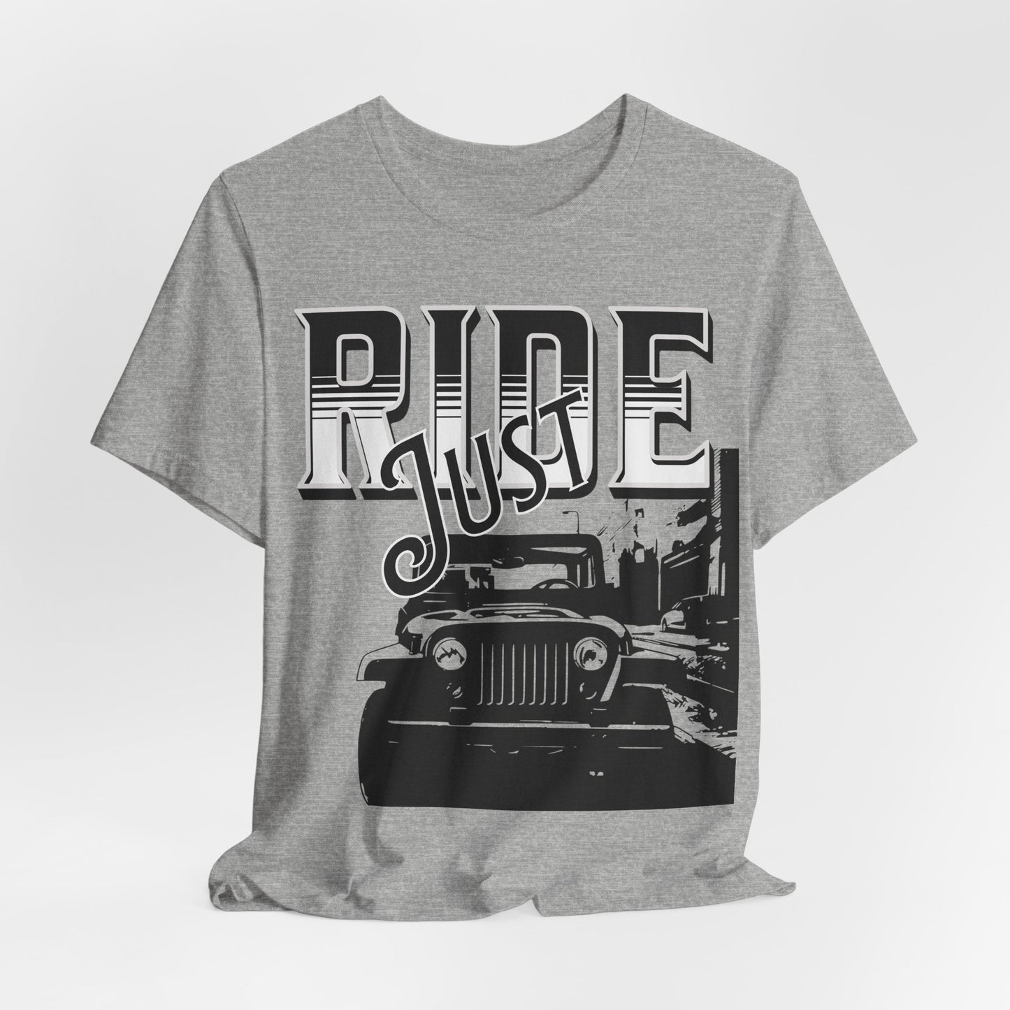 Adventure Jeep T-Shirt - Hit the Trails with 'Just Ride'