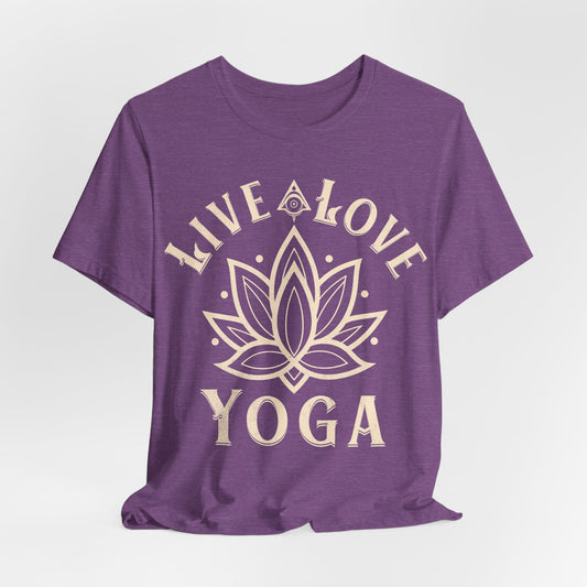 Live Love Yoga Tee - Perfect for yoga enthusiasts