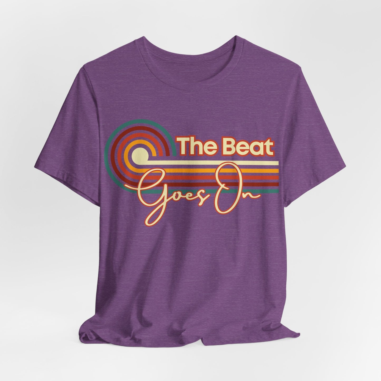 Dance through the ages with our "The Beat Goes On" disco shirt. Vintage Style Gift.