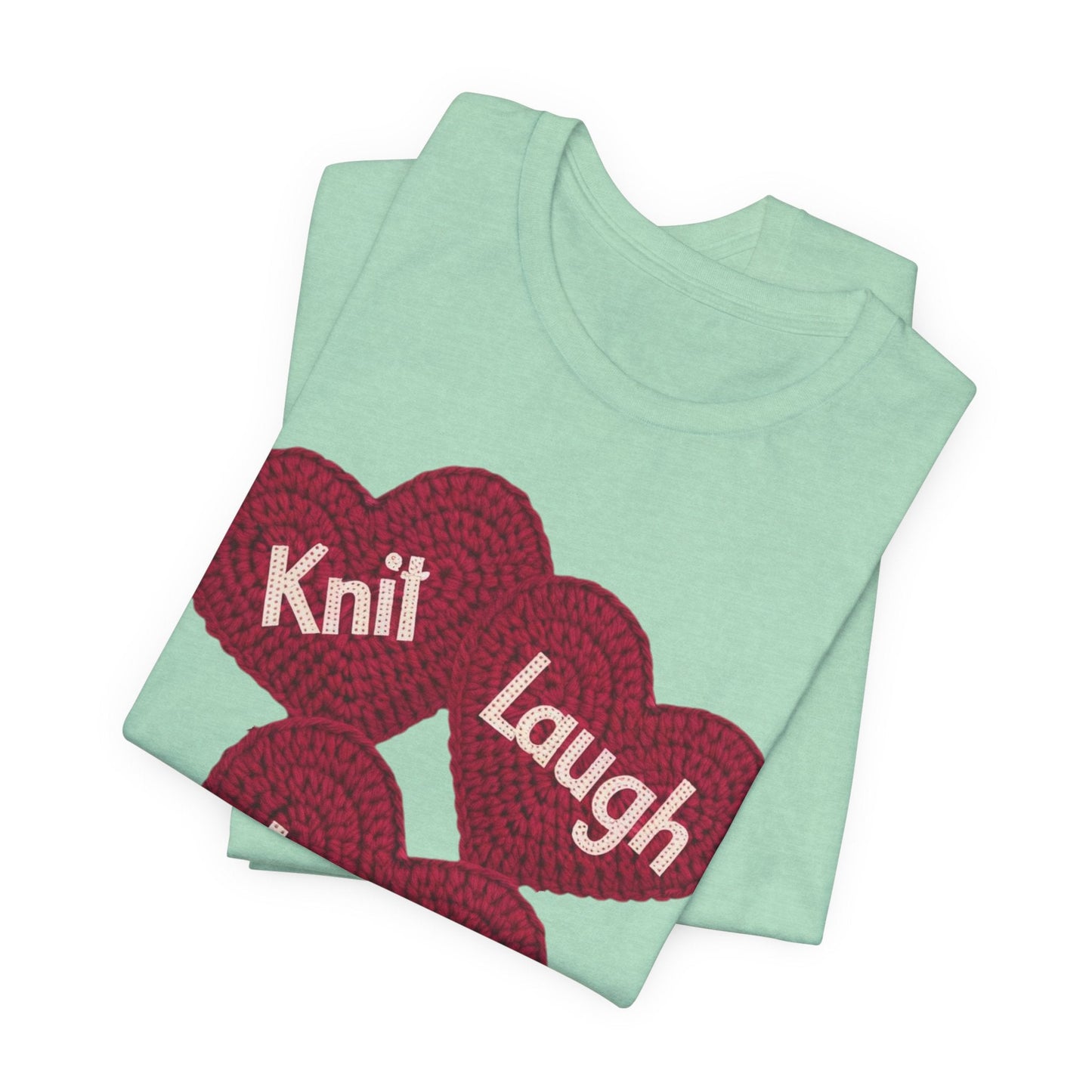 Knit Laugh Love - Celebrate the Joy of Yarn Crafting, Knitting gift