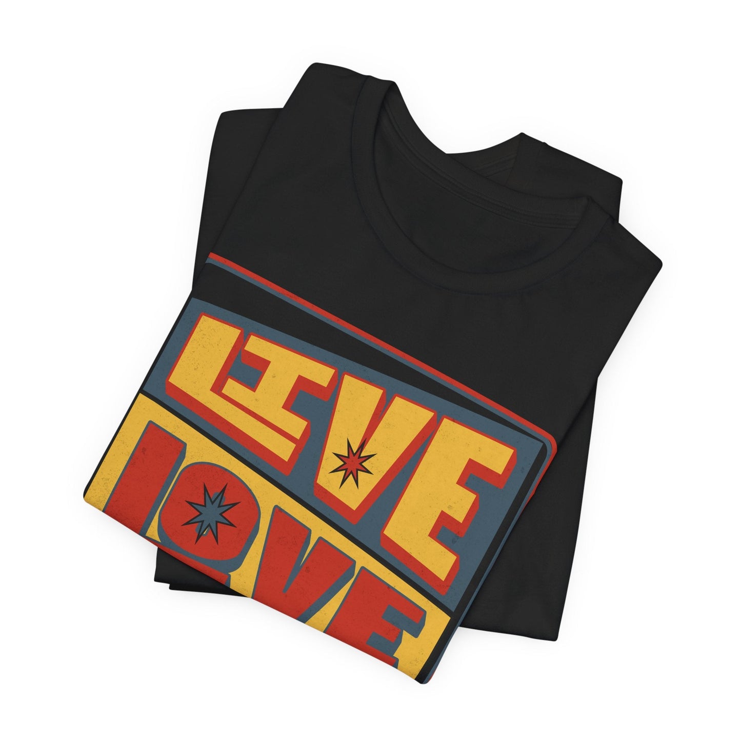 70s Vintage style Gift. Live, Love, Disco - Groove in Style, Boho iconic shirt