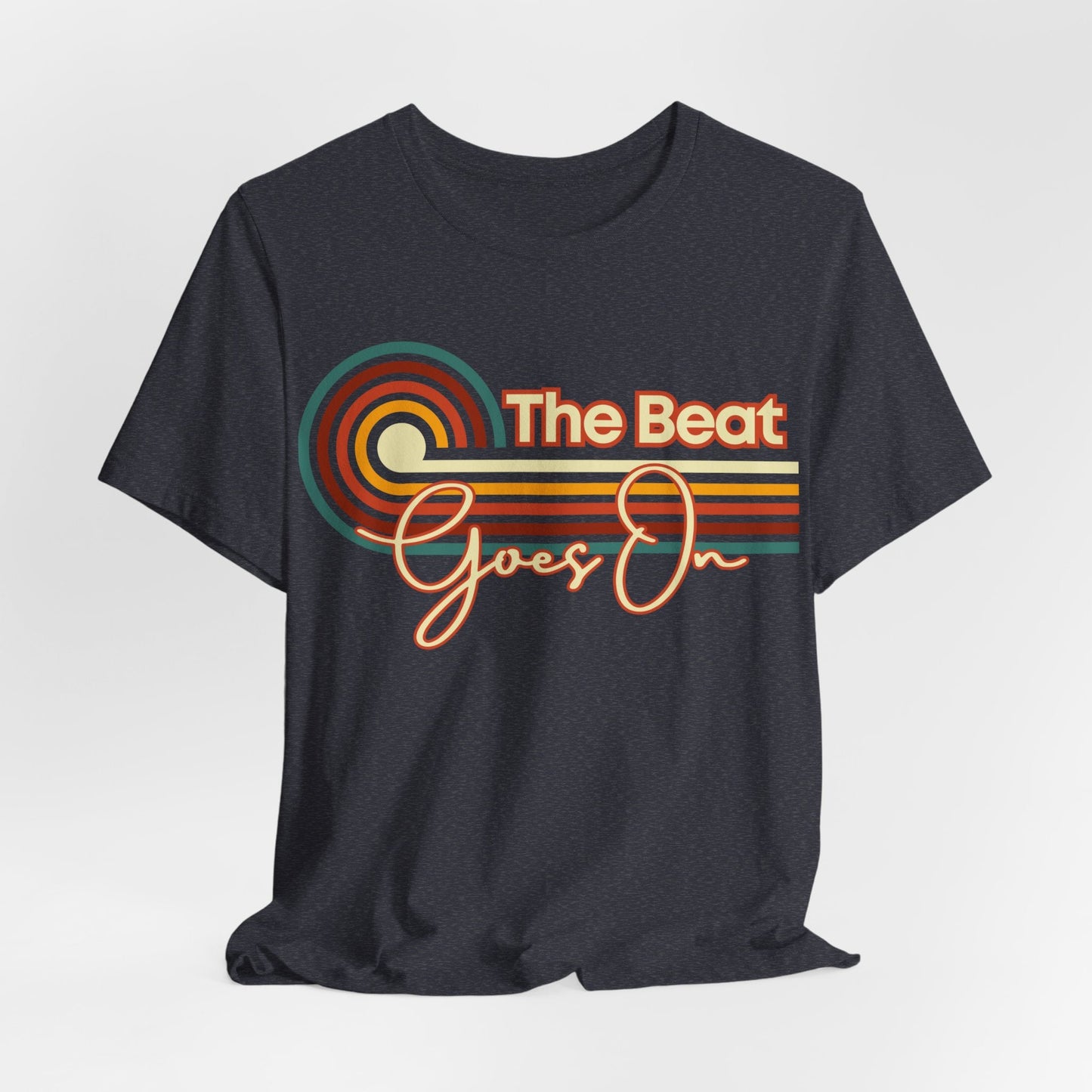 Dance through the ages with our "The Beat Goes On" disco shirt. Vintage Style Gift.