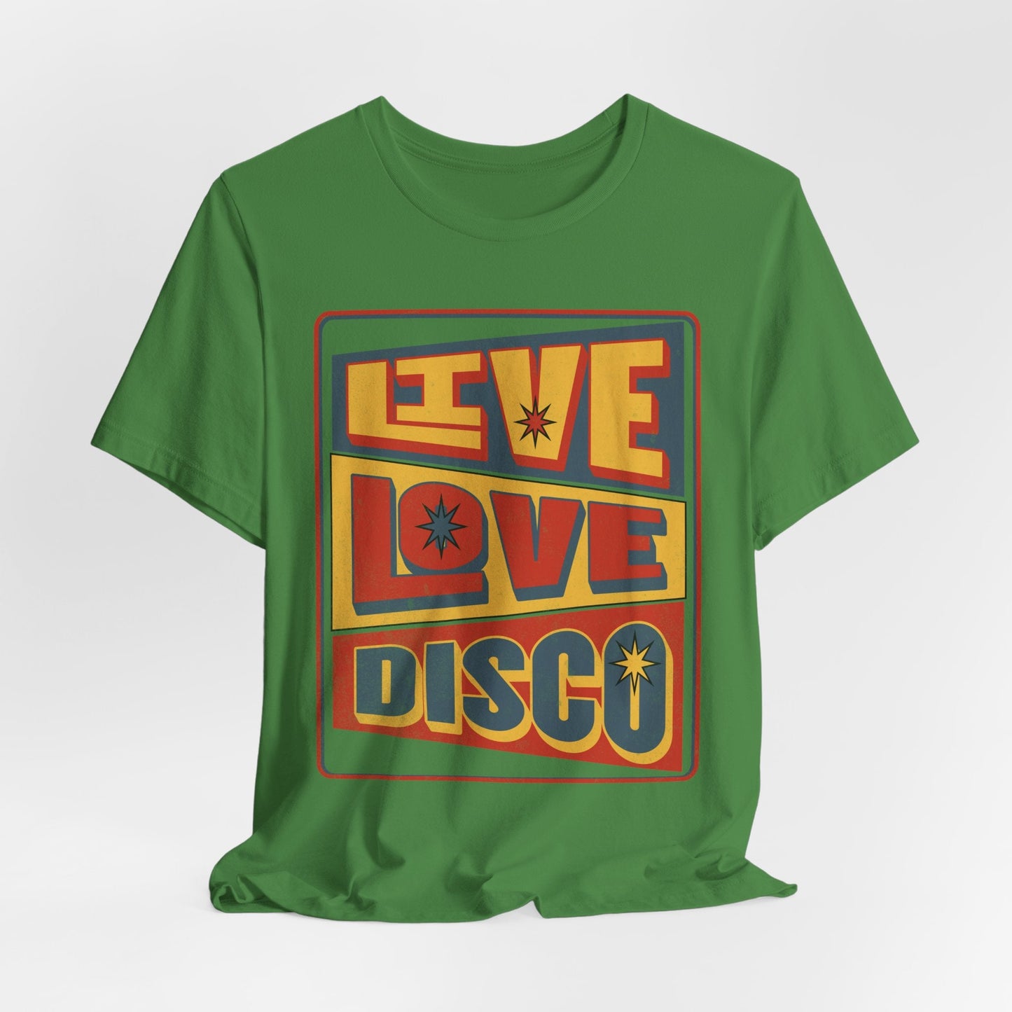 70s Vintage style Gift. Live, Love, Disco - Groove in Style, Boho iconic shirt