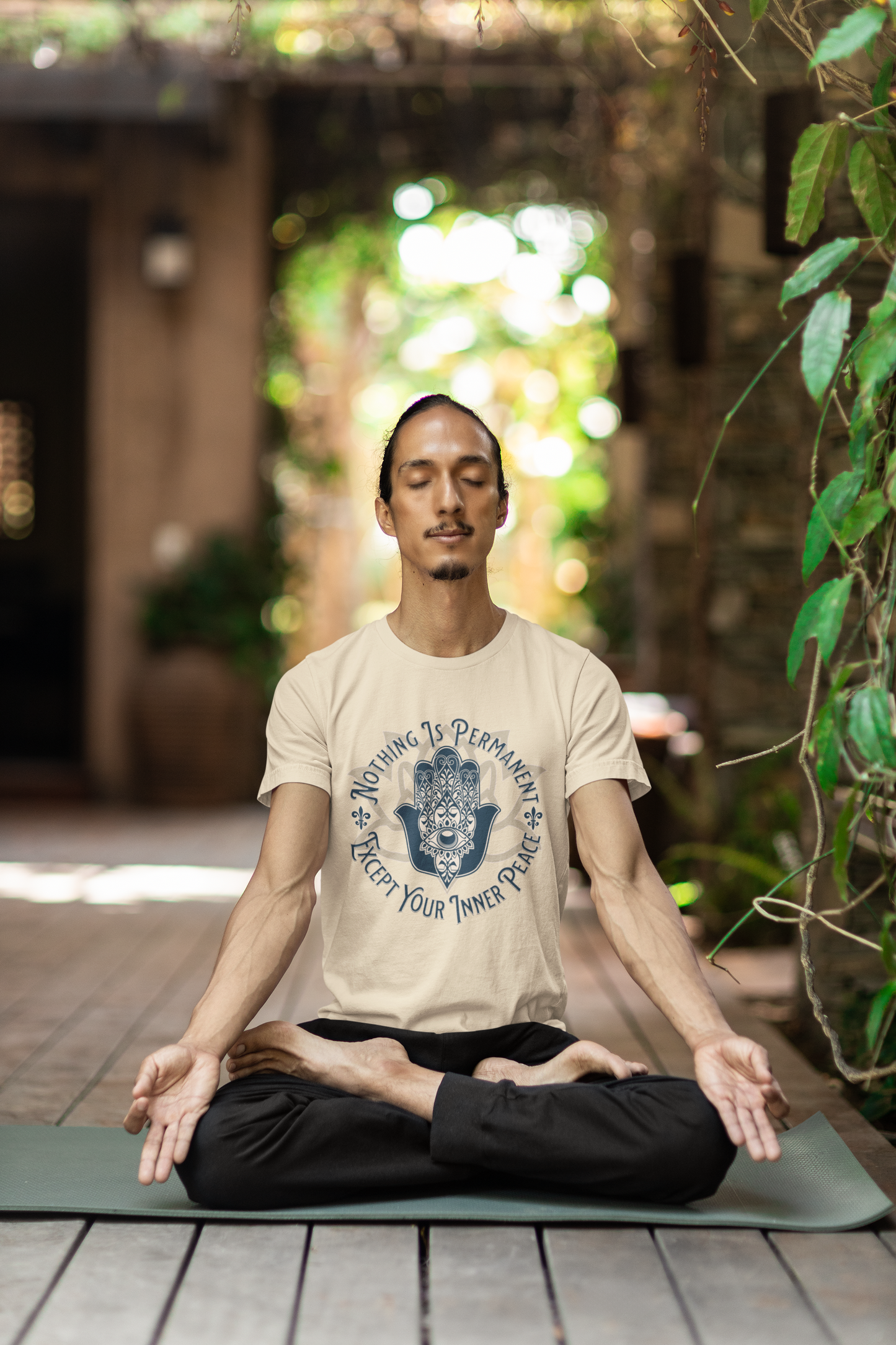 Yoga Tee - Embrace Transcendence: Inner Peace Zen-Infused Apparel